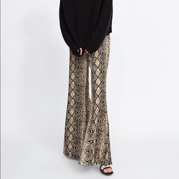 zara snake print jumpsuit